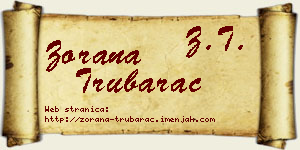 Zorana Trubarac vizit kartica